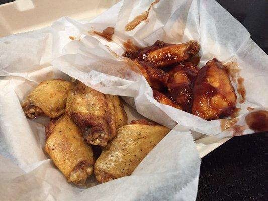 lemon pepper n bbq wings