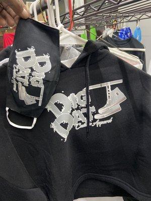Custom made Digdat hoodie for women with mask