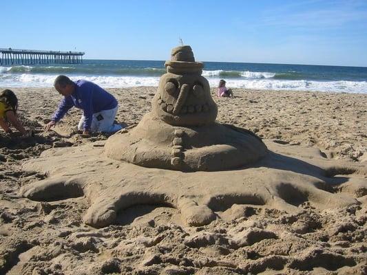 Sand Snowman Contest