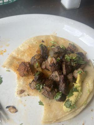 allegedly a fajita street taco