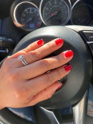 Mani with gel mood change