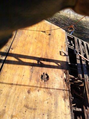 Decking damage