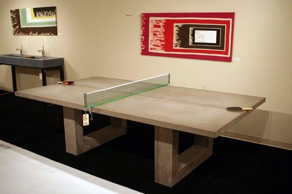 Ping Pong Dining table. Seats 12 and is regulation ping pong size.