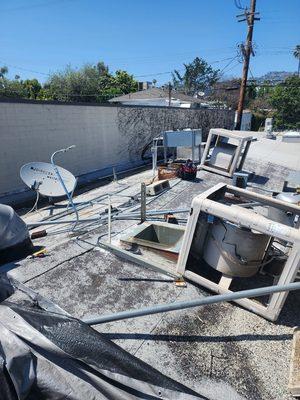 Old swamp coolers needs removal