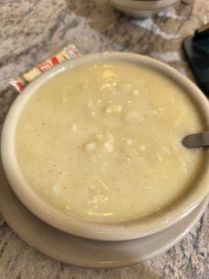 Lemon rice soup