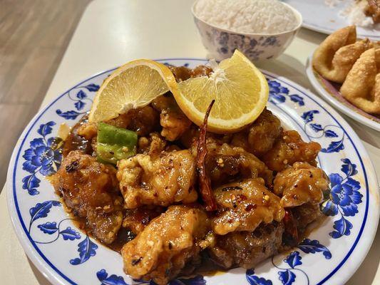 Orange Chicken extra spicy