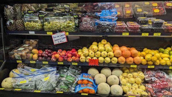 A nice assortment of fruits and veggies!
