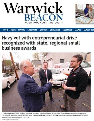 Awesome Local Recognition in our local paper!