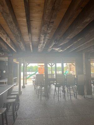Lower Bar - Wood Fire Pizza, playground for the kids, view of Mississippi and more!