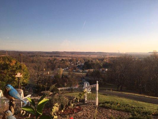 The view during your meals at the Inn at Dresden.