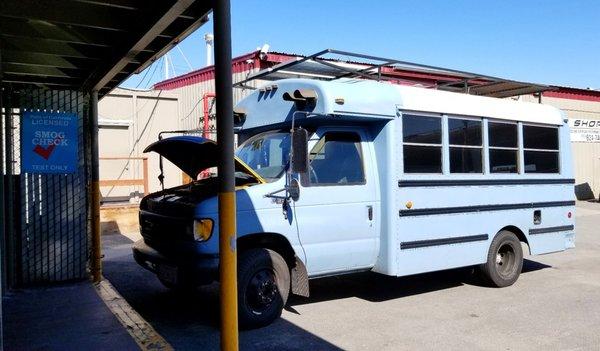 Big sir passing his test