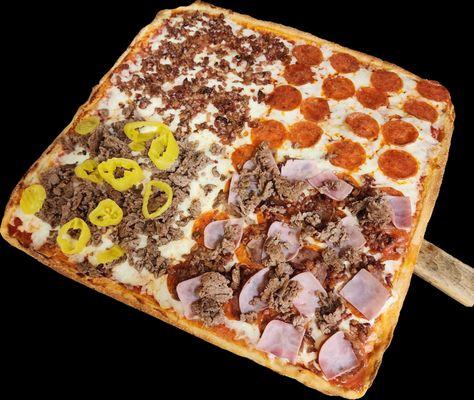 Sicilian Pizza Variety of toppings