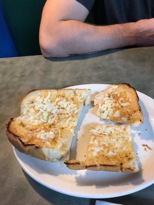 Garlic bread (we had eaten a couple slices)