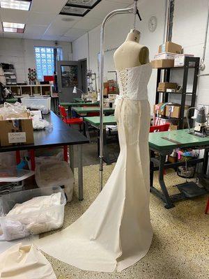 Custom wedding dress
