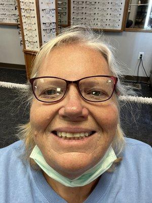 My goofy self with the frames I picked out. Reasonable prices:)