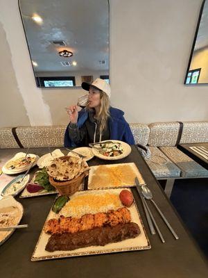 Erica found her new favorite Persian restaurant! So good!