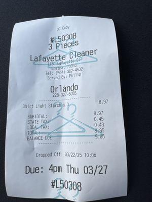 Lafayette Dry Cleaners