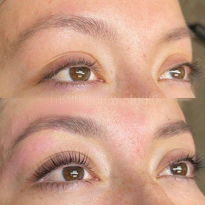 Service: Eyebrow Shaping & Tint and Lash lift and tint combo