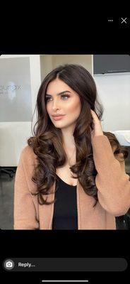 Soft glam makeup
Tousled curls