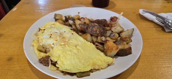Tri-tip omelet