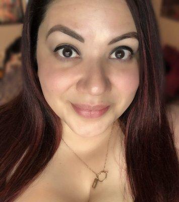 This picture was 7 months after the haircut (picture 1) Have not dyed or cut it since the cut