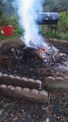 Trash burning Glen burning yard cleaning and not having to take my trash up to the road which is .6 miles.