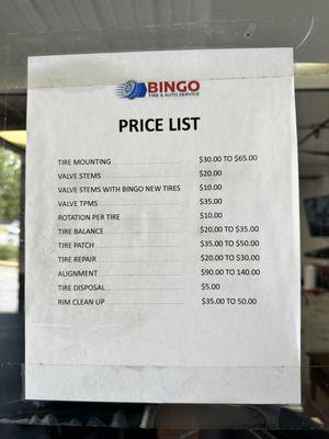 Bingo Tires & Auto Services