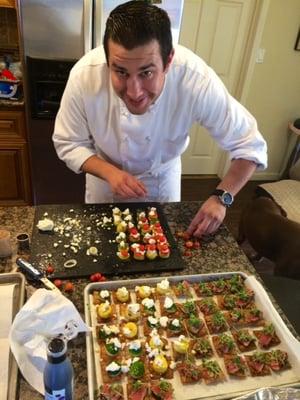 Chef Sean hard at work