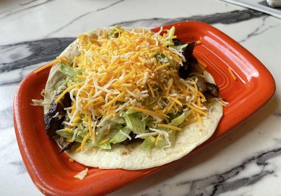 Soft street taco (steak)