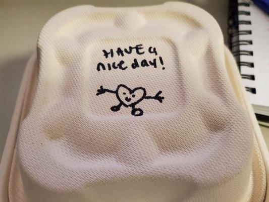Thank you, sweet barista girl.