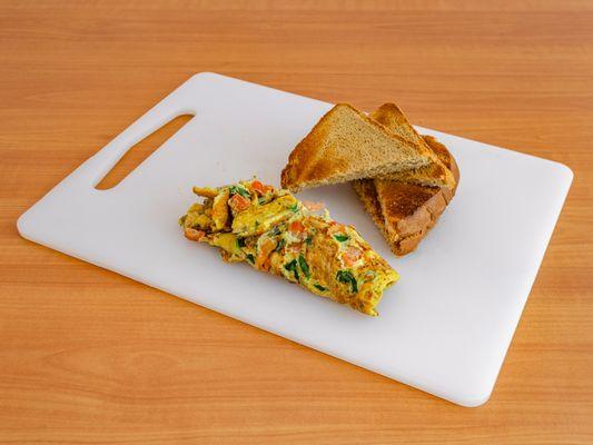 Veggie Omelet W/ Toast