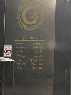 The incorrect timings.