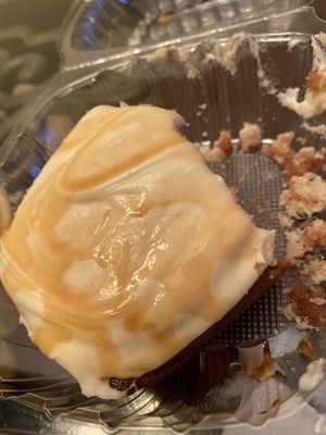 Horchata Frosting Spice Cake! Delicious!!!! This is after eating half.