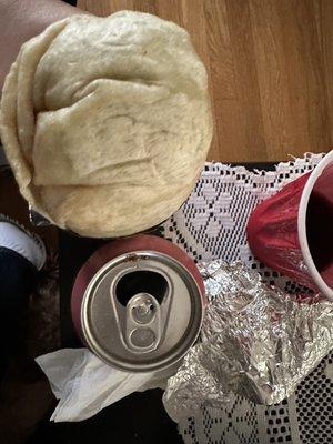 Create Your Own Burrito this thing is MASSIVE