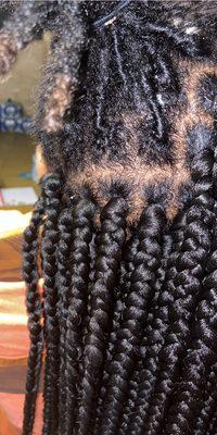 Braids over Dread Locs