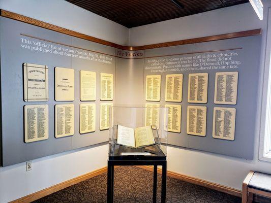 Display at The Johnstown Flood National Memorial
