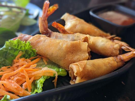 Rocket Shrimp rolls