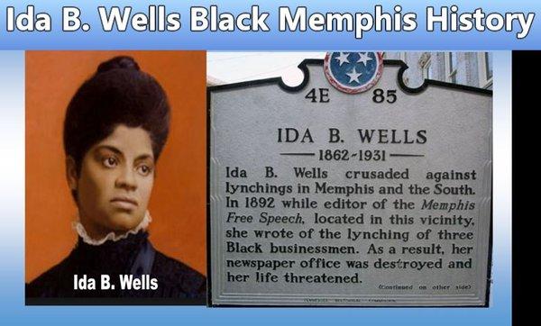 Learn the Story of Ida B.Wells who became the most noted Black woman in America leading the Anti-Lynching Campaigns.