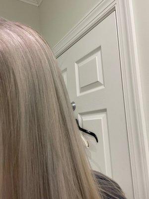 This is what I got. My hair was gray when they finished