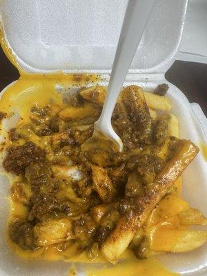 Chili cheese fries (small)