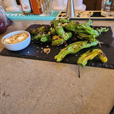 Shishito Peppers Happy hour Menu