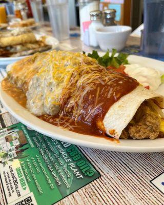 Turkey Green Chile Sausage burrito