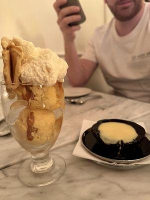 Chocolate cake was unreal.