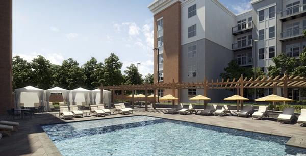 Outdoor Pool and Firepits