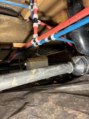 An image of a plumbing job done by Plumber Pros.