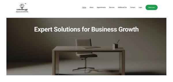 Screenshot of website.