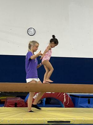 Preschool on the Balance Beam!
