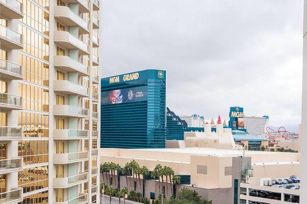 View from the balcony at the MGM Signature