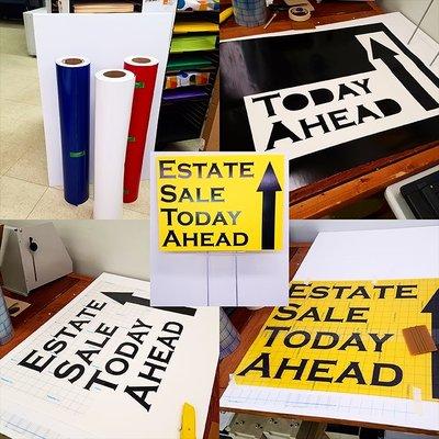 Cut vinyl yard signs are very durable in the weather's elements