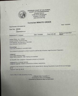 Sentrex Legal Document Preparation